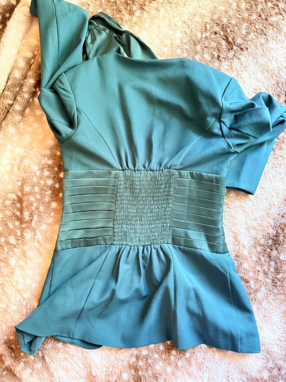 US 8 Lavish Alice Emerald Green Satin Mix Halter Neck Blazer Trouser Set - Picture 7 of 9